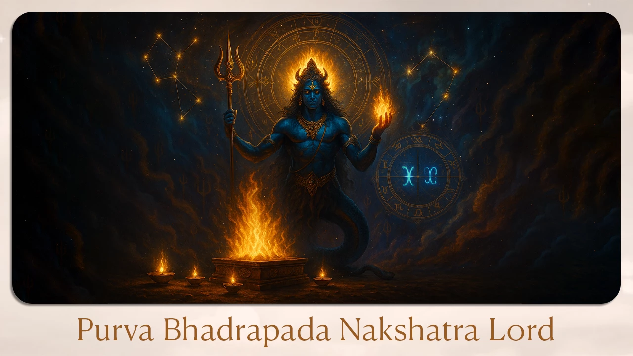 Purva Bhadrapada Nakshatra Lord